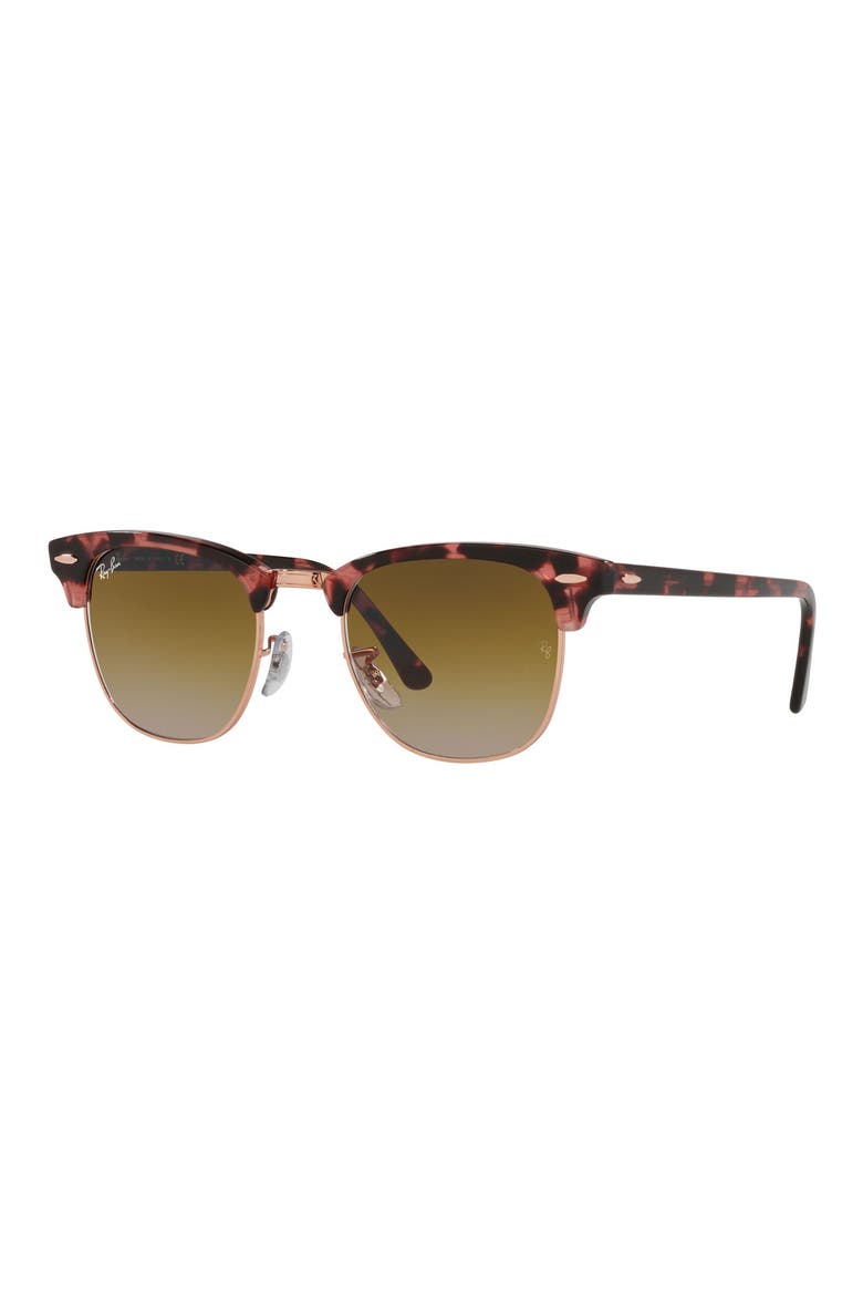49mm Gradient Sunglasses, Alternate, color, PINK HAVANA/ BROWN