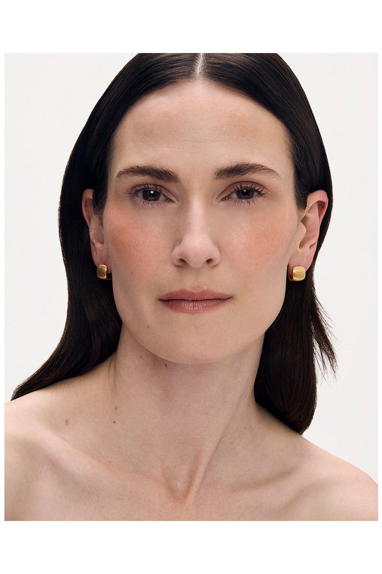 Montecito Huggie Hoop Earrings, Alternate, color, GOLD