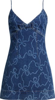 LoveShackFancy Solina Denim Minidress