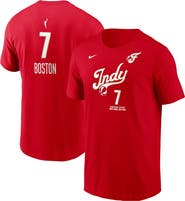 Nike Men's Nike Aliyah Boston Red Indiana Fever Name & Number Rebel Edition T-Shirt