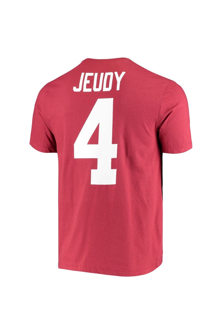 Men's Nike Jerry Jeudy Crimson Alabama Crimson Tide Name & Number Alumni T-Shirt, Alternate, color, Crimson