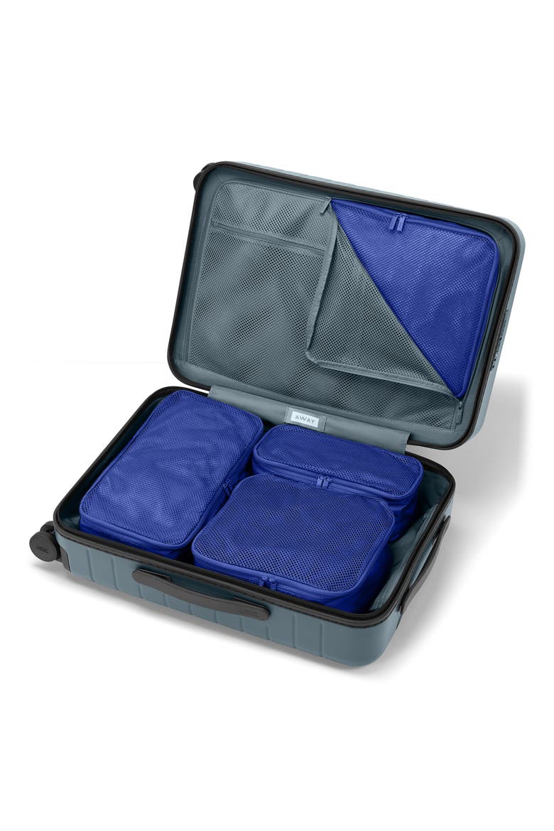 Set of 4 Assorted Packing Cubes (Nordstrom Exclusive), Alternate, color, WAVE BLUE