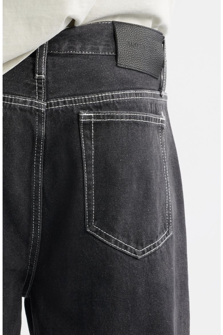 Medici Prato Graphic Baggy Jeans, Alternate, color, BLACK STONE WASHED