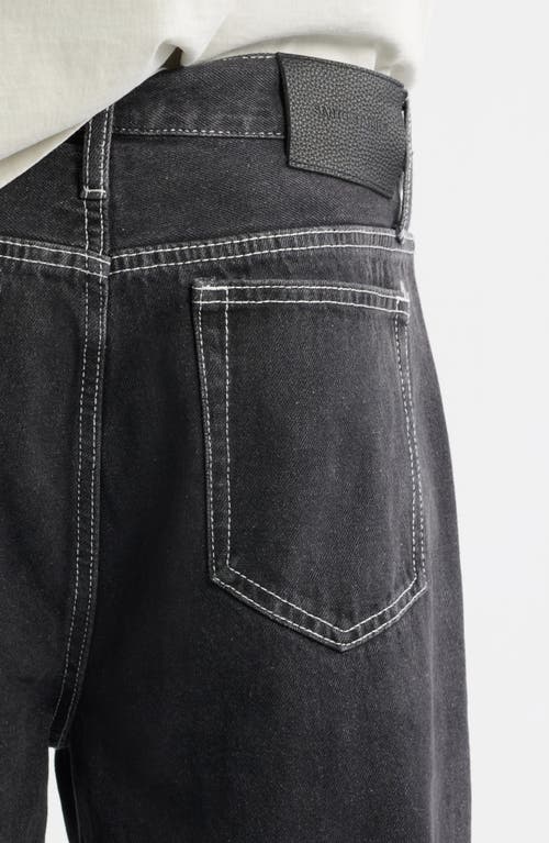 Santo Studio Medici Prato Graphic Baggy Jeans In Black