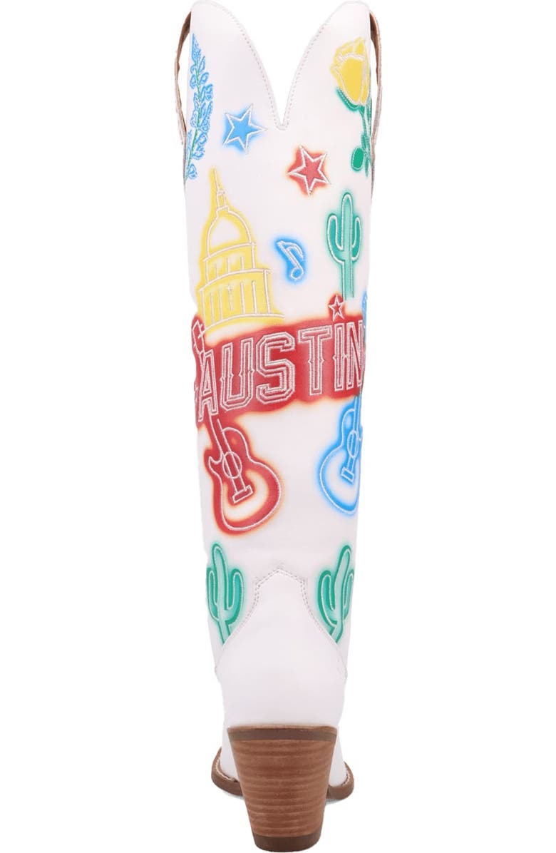 Dingo Austin Embroidered Western Boot, Alternate, color, White