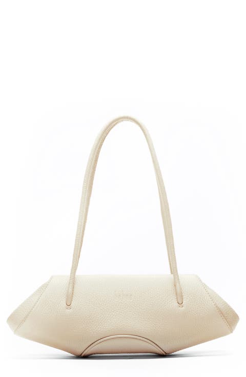 Mini Elizabeth Baguette Pebble Leather Shoulder Bag