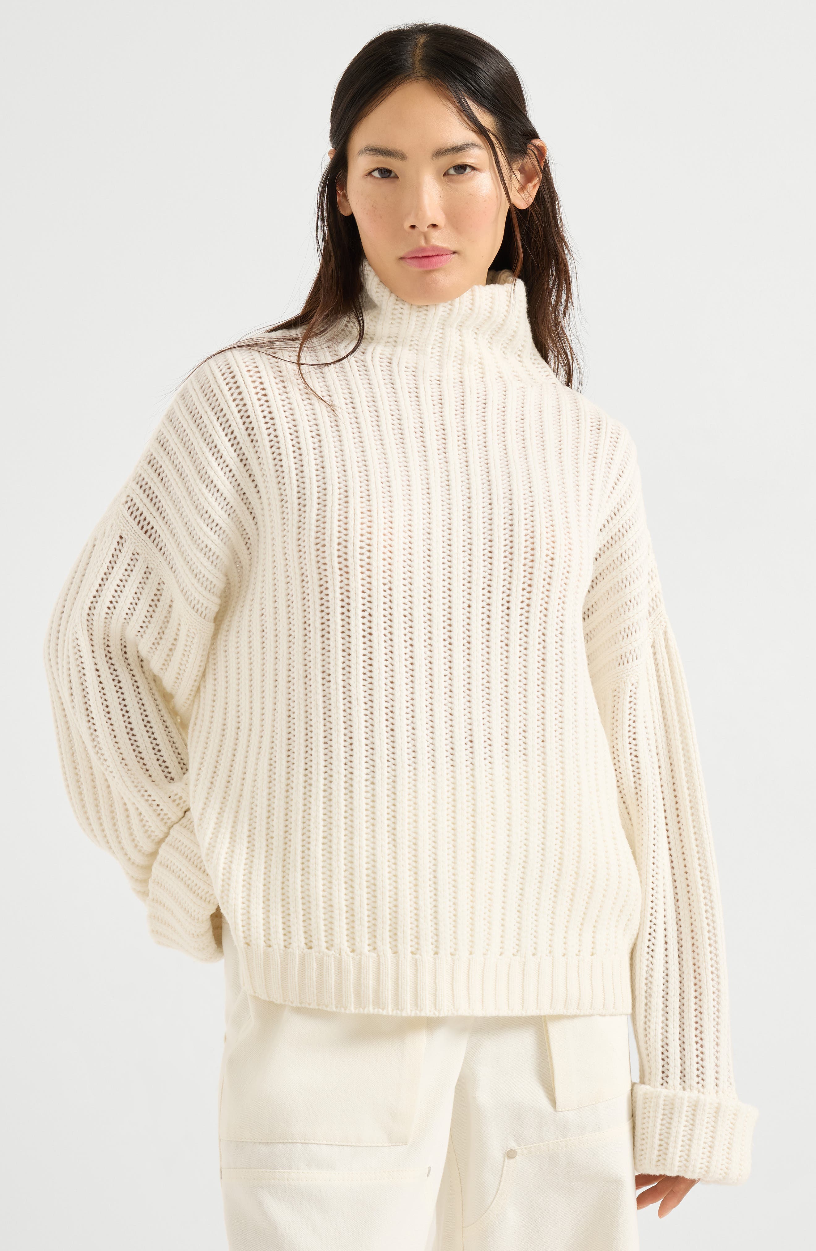 Cashmere Feather yarn sweater - image 2