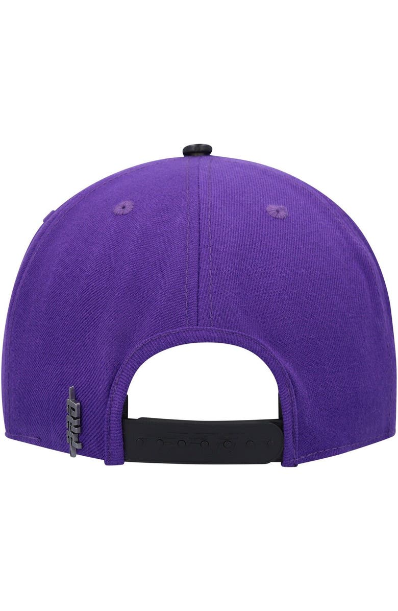 PRO STANDARD Men's Pro Standard  Purple/Black Phoenix Suns Heritage Leather Patch Snapback Hat, Alternate, color, 