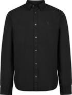 AllSaints Hawthorne Solid Stretch Cotton Button-Up Shirt