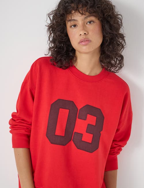 Hush Collegiate 03 Graphic Sweatshirt In Red