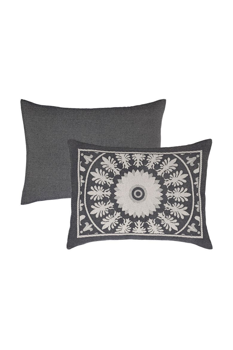 Kymbal Cotton Blend Jacquard Bedspread & Shams Set, Alternate, color, CHARCOAL