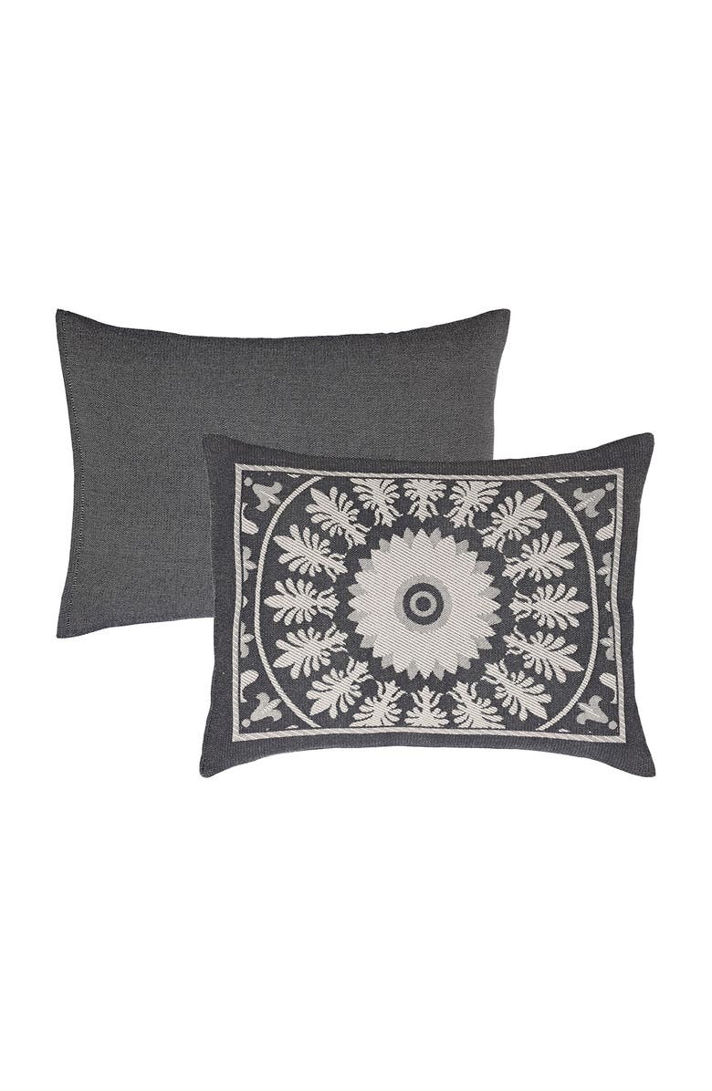 Superior Kymbal Cotton Blend Jacquard Bedspread & Shams Set, Alternate, color, Charcoal