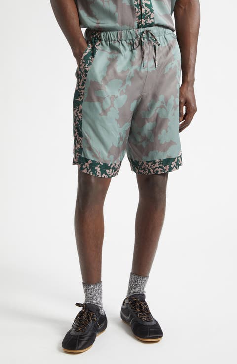 Piperi Mixed Print Drawstring Shorts