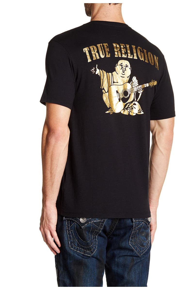 True Religion Brand Jeans Buddha Logo Crew Neck Graphic T-Shirt, Alternate, color, 