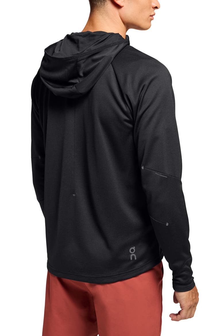 Climate Zip Hoodie, Alternate, color, BLACK