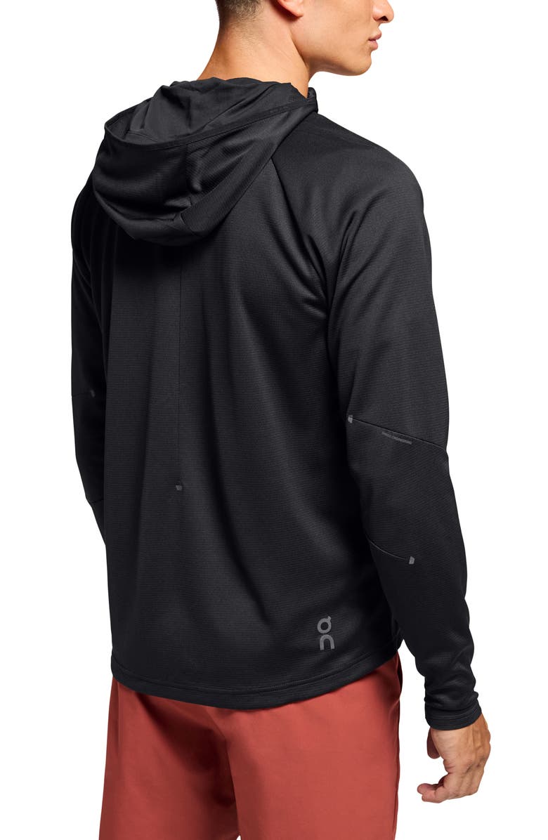 On Climate Zip Hoodie, Alternate, color, Black