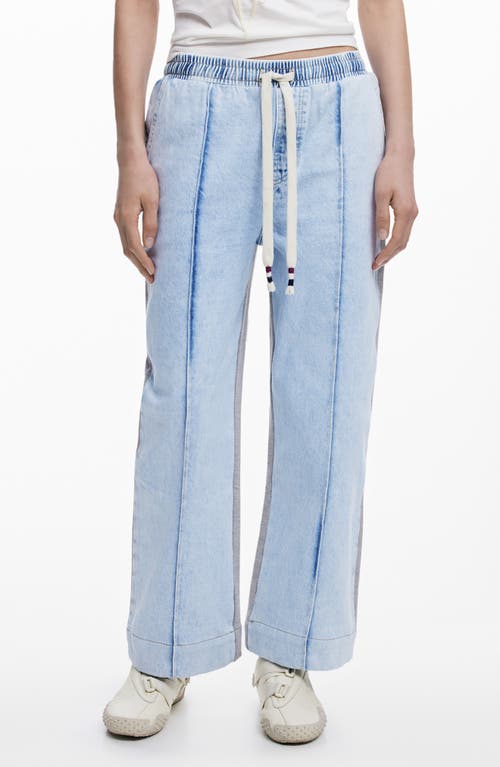 DESIGUAL DESIGUAL DRAWSTRING STRAIGH LEG JEANS