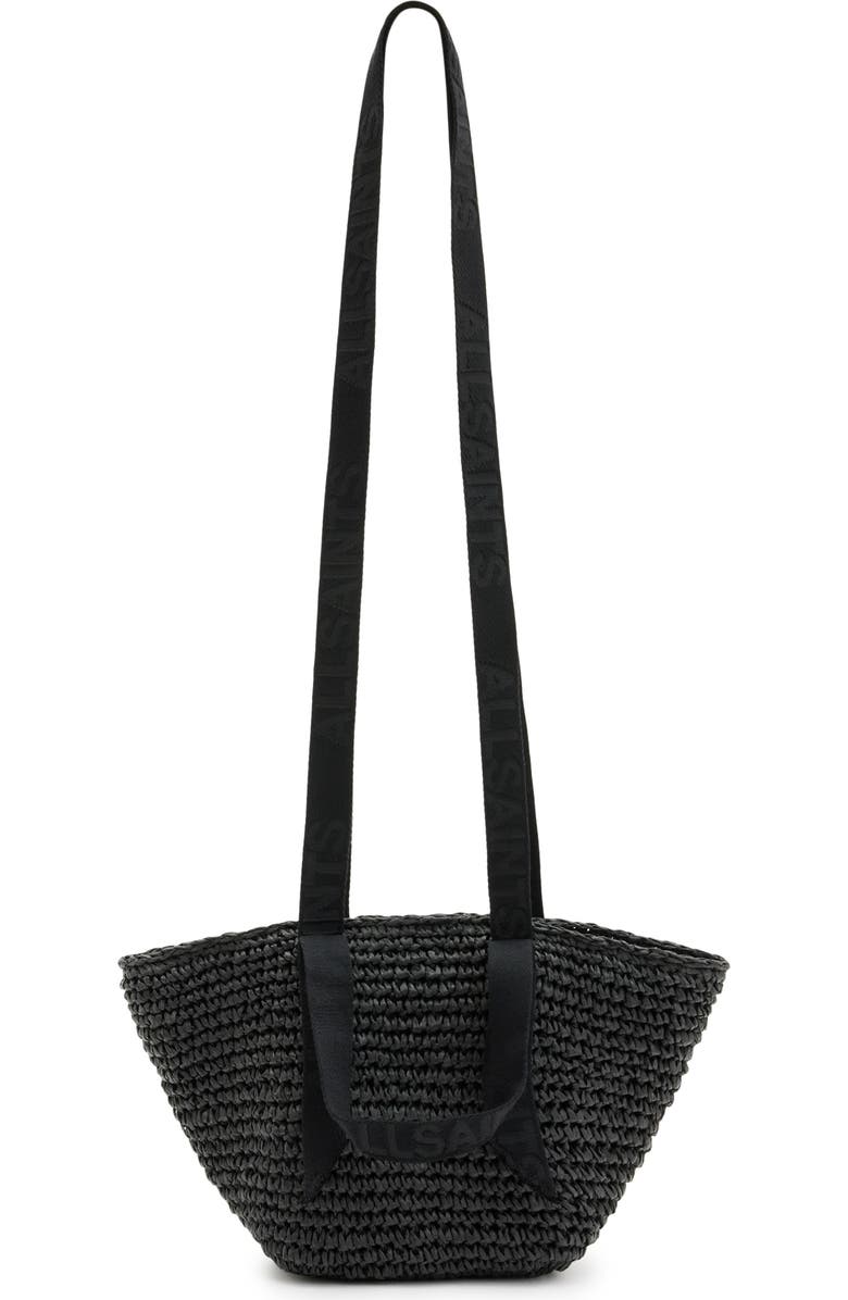 AllSaints Celayne Straw Mini Tote, Alternate, color,