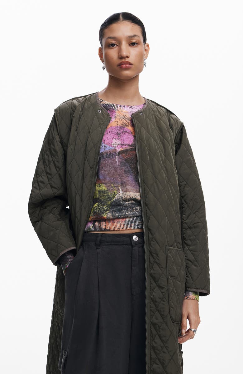 Desigual Odense Reversible Quilted Jacket, Alternate, color, 