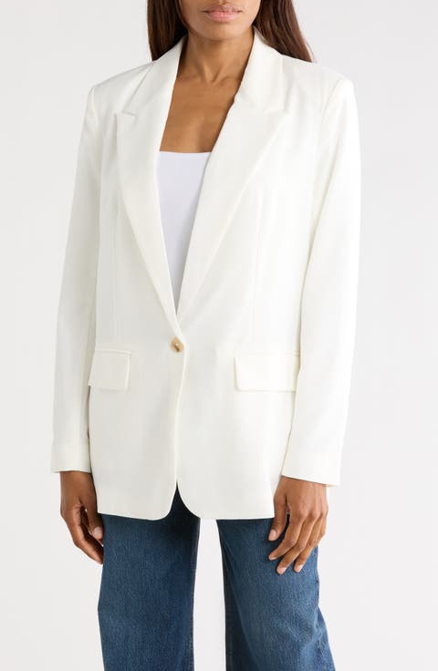 Oversize Peak Lapel Blazer