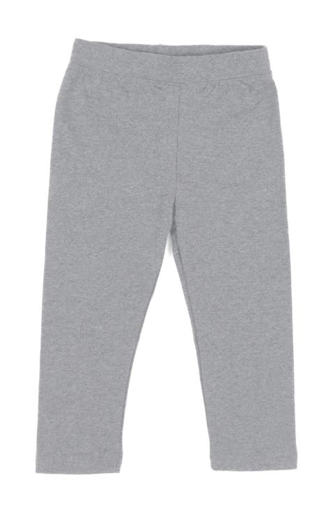 Girls Cotton Leggings, Solid Colors