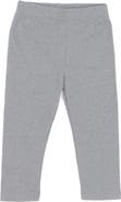 Leveret Girls Cotton Leggings, Solid Colors