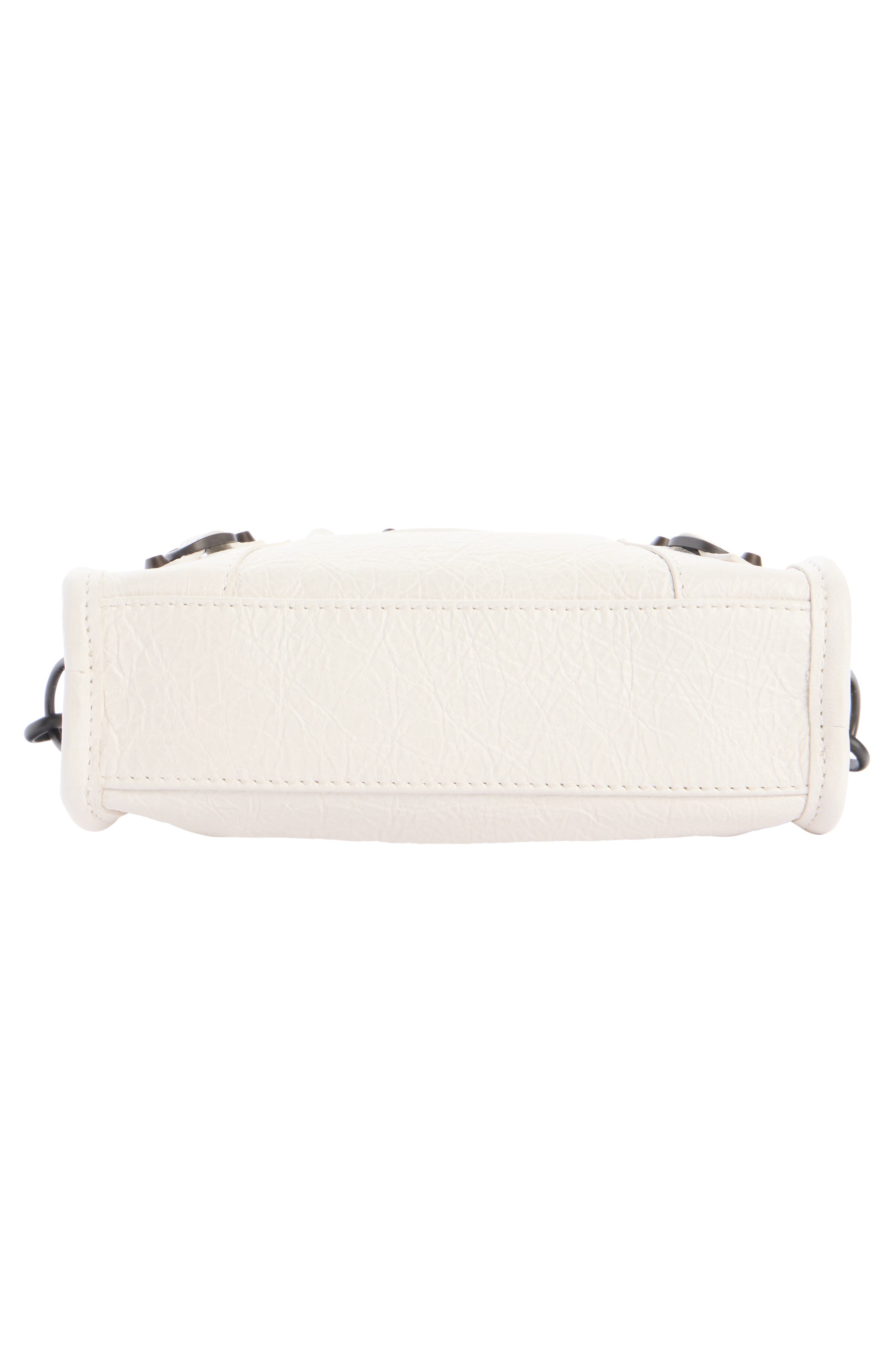 Balenciaga Nano Le City Leather Convertible Crossbody Bag, Alternate, color, 9104 White