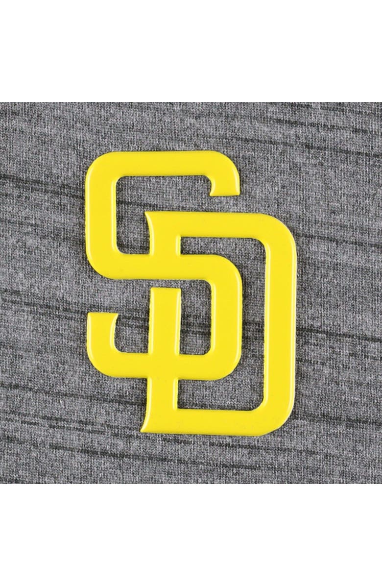 LEVELWEAR Men's Levelwear Heather Gray San Diego Padres Vandal Raglan Quarter-Zip Top, Alternate, color, Heather Gray