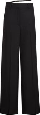 TOM FORD Grain de Poudre Belted Straight Leg Pants