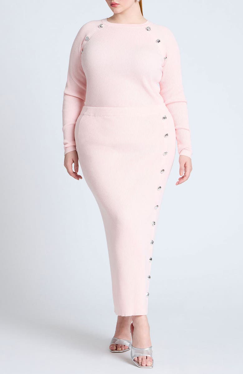 ELOQUII Knit Maxi Skirt, Alternate, color, 