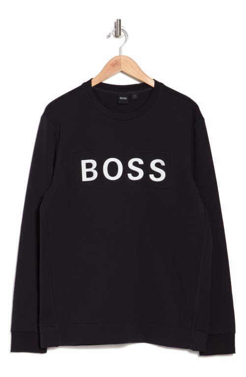 Hugo Boss Boss Salbo Pullover Sweatshirt In Black