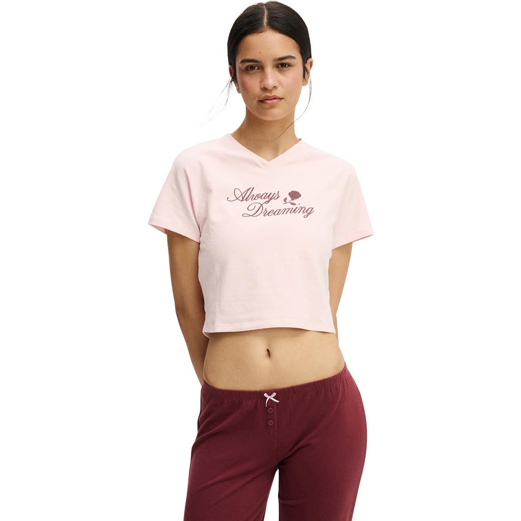 Cotton On Body Dreamy Soft V Neck Baby Tee In Pink