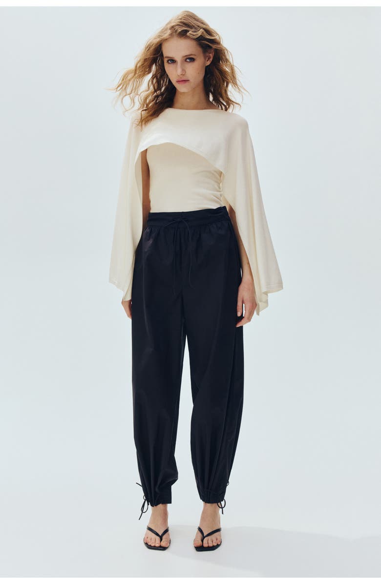 H&M Cape-look Top, Alternate, color, Cream