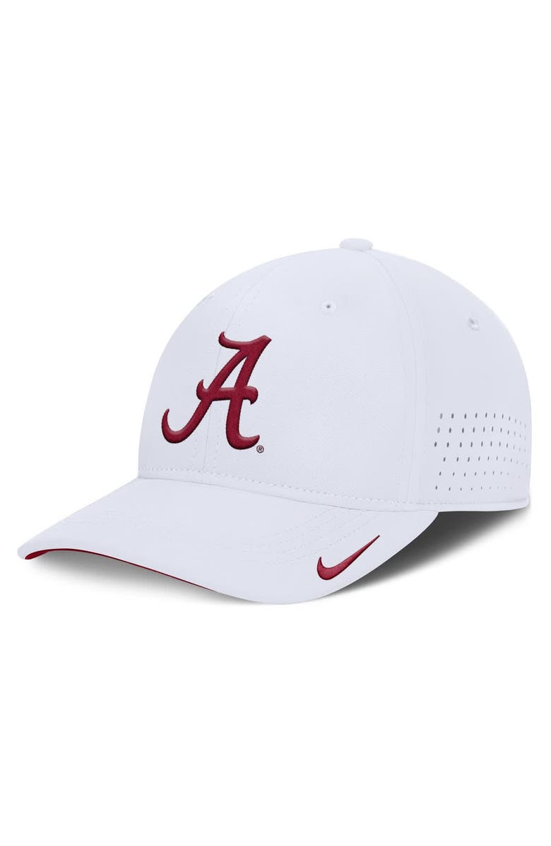 Nike Men's Nike White Alabama Crimson Tide 2025 On-Field Gameday Performance Flex Hat, Alternate, color, 