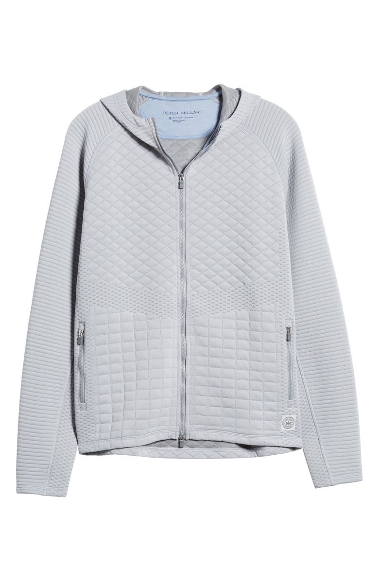 Peter Millar Orion Quilted Performance Zip Hoodie, Alternate, color, 