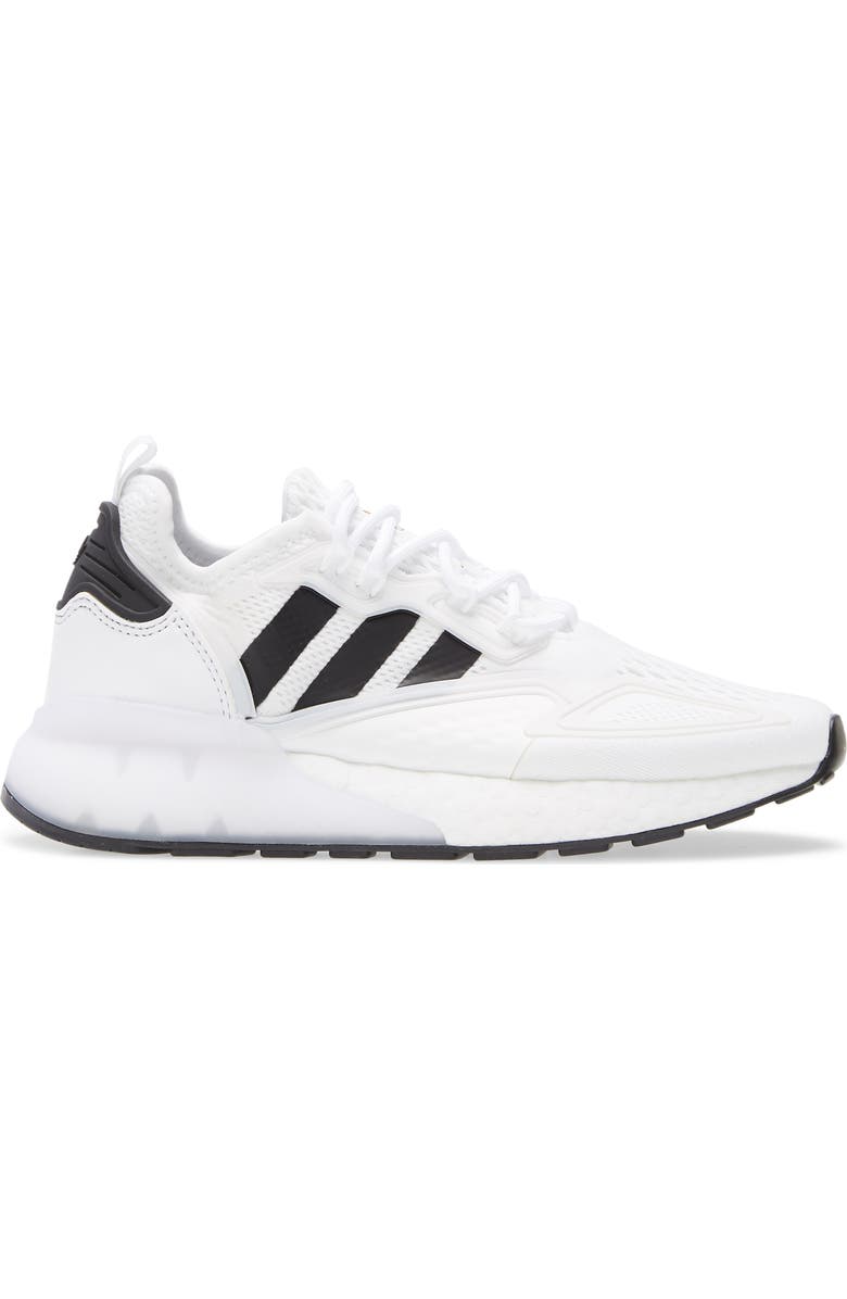 adidas ZX 2K Boost Sneaker, Alternate, color, White/ Core Black/ Gold