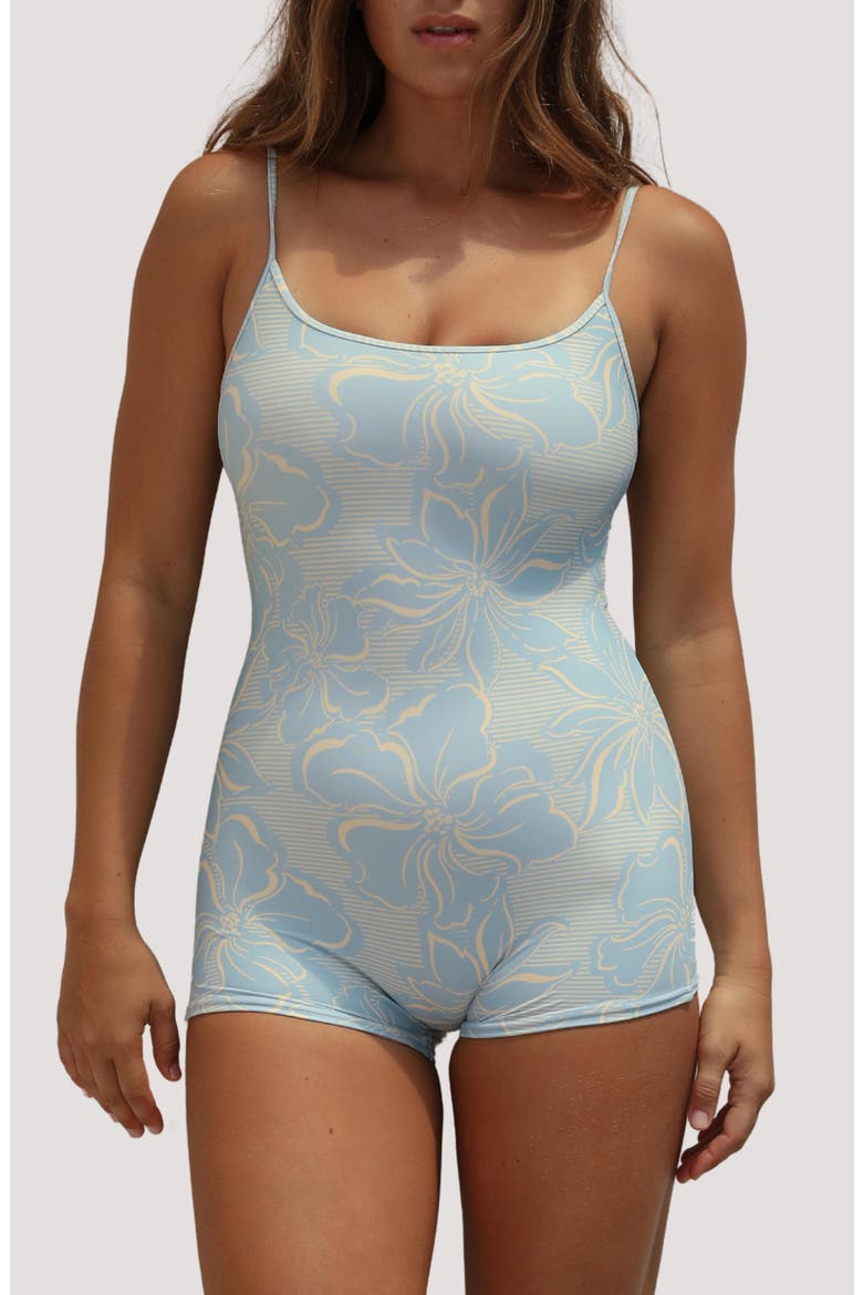 Bobby Print One-Piece Swimsuit, Main, color, MOONLIGHT LILY