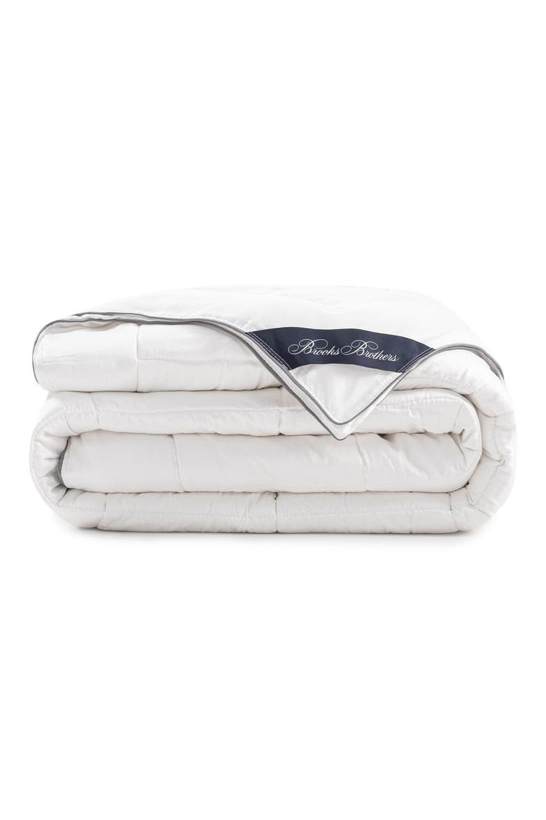 Turkish Cotton Blend Comforter, Main, color, WHITE
