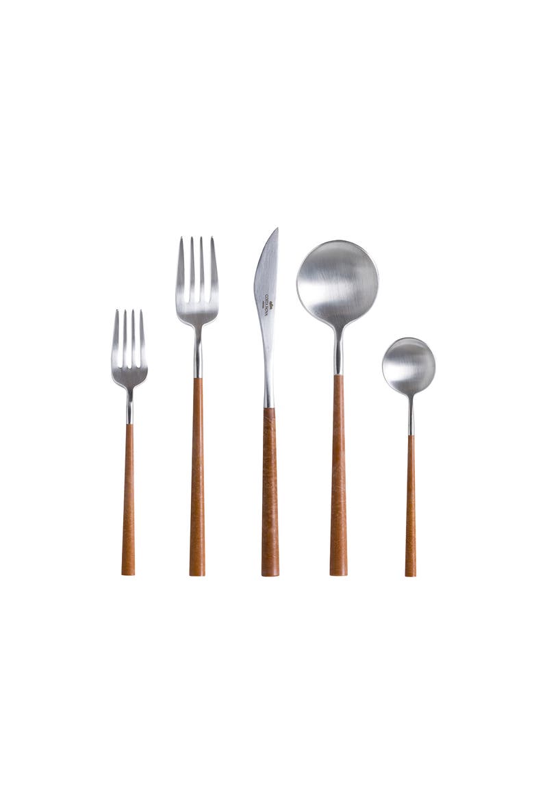 Mito Flatware 5 pieces, Main, color, Brushed wooden cable