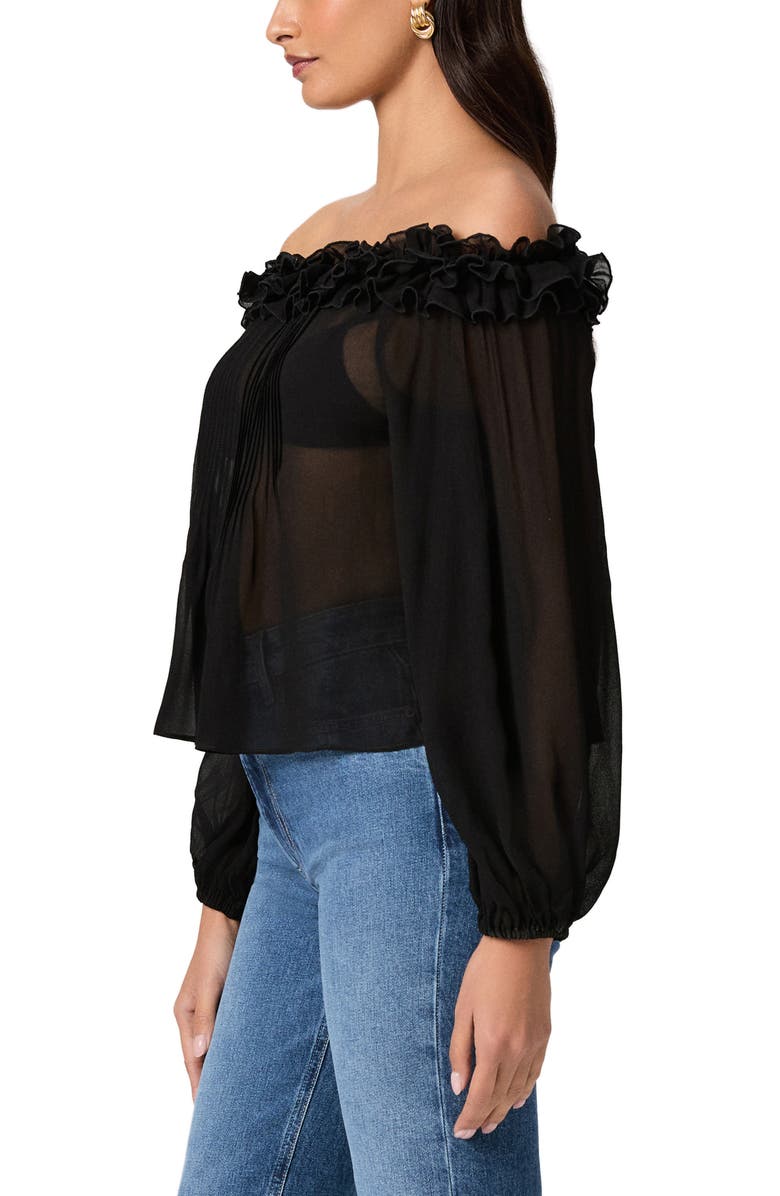 PAIGE Casey Off the Shoulder Silk Top, Alternate, color, 