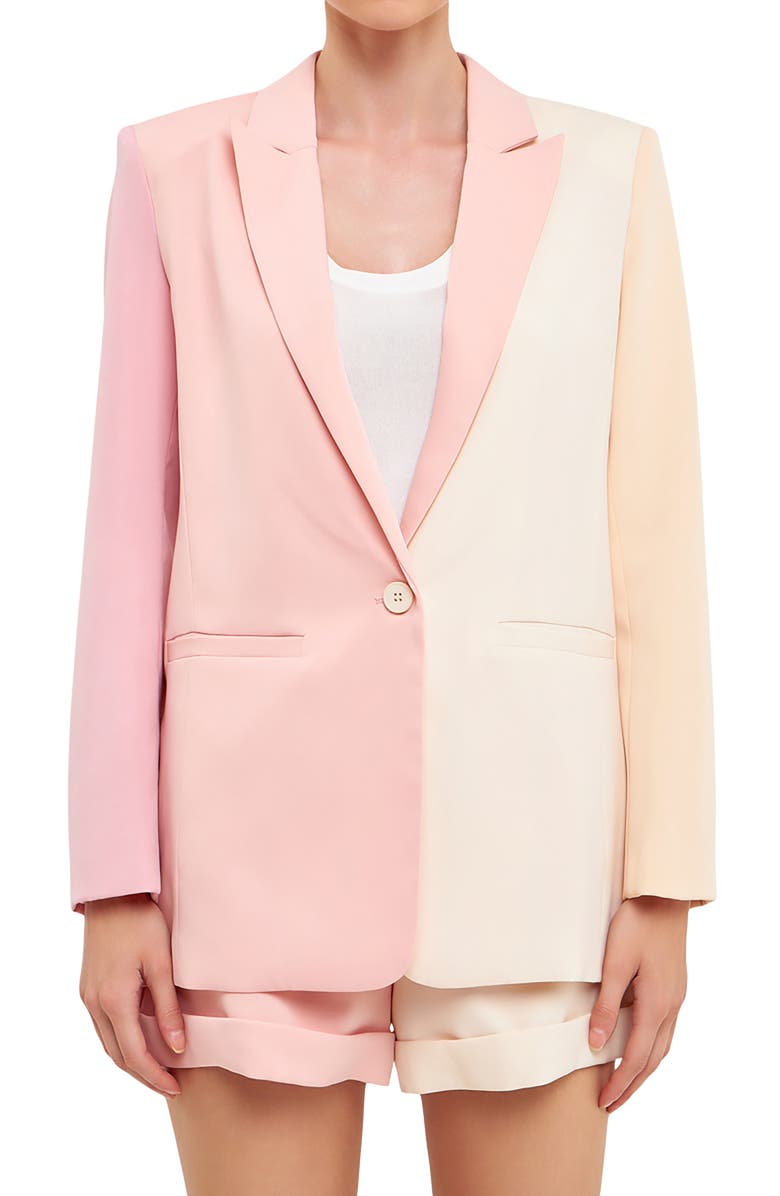 Endless Rose Colorblock Blazer, Alternate, color,