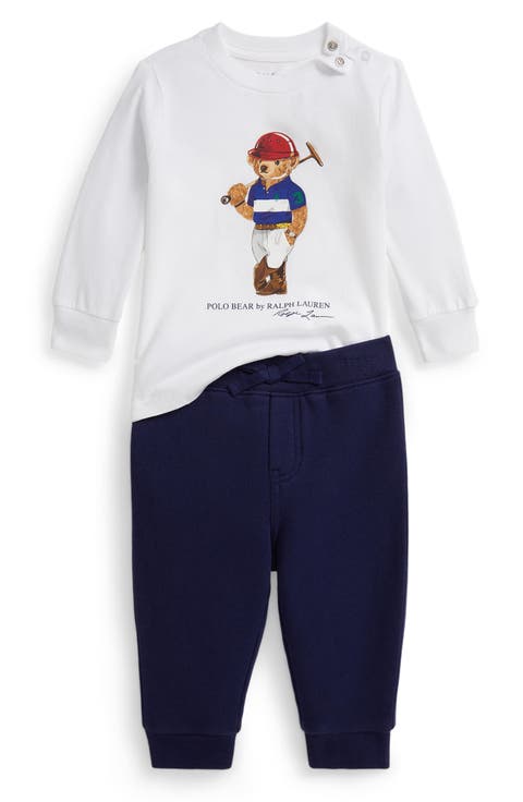 Polo Bear Long Sleeve Top & Joggers Set (Baby)