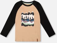 Deux par Deux Long Raglan Sleeve Jersey Tee