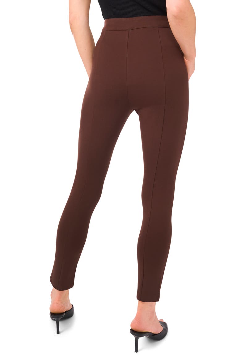 Fenlinda High Waist Ponte Pants, Alternate, color, CHICORY COFFEE