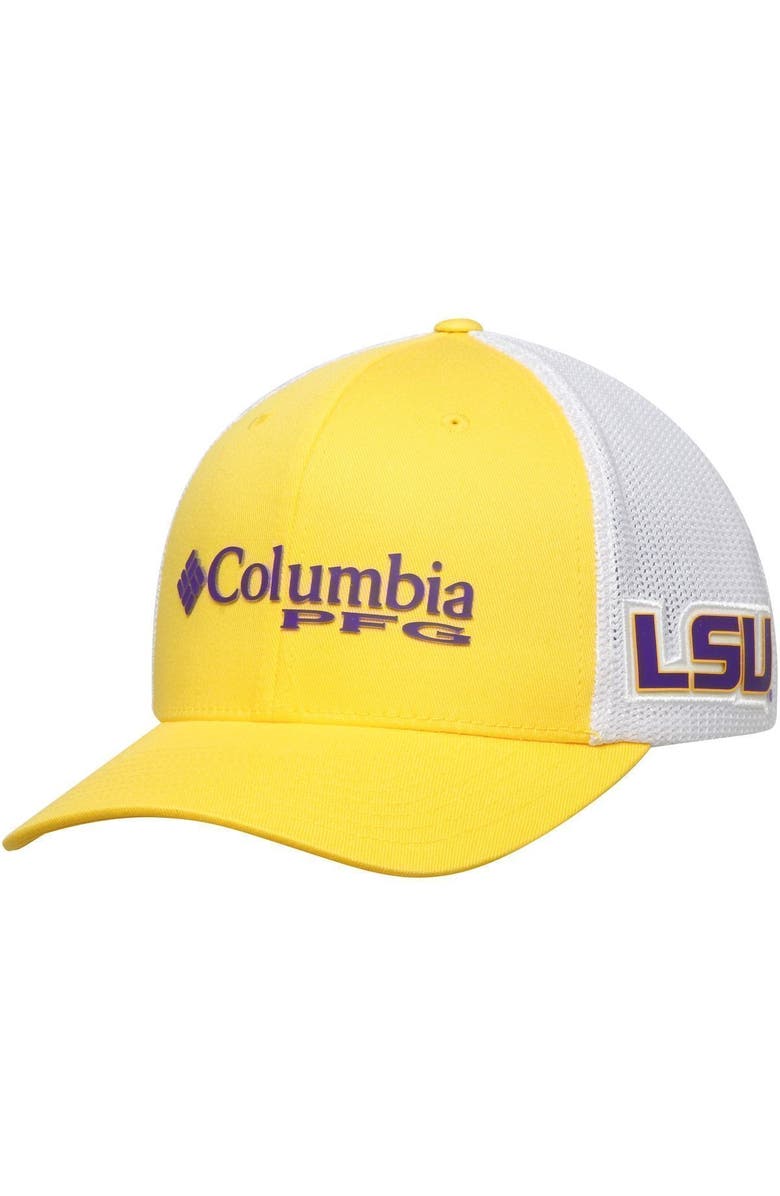 Columbia Men's Columbia Gold LSU Tigers Collegiate PFG Flex Hat, Main, color, Gold
