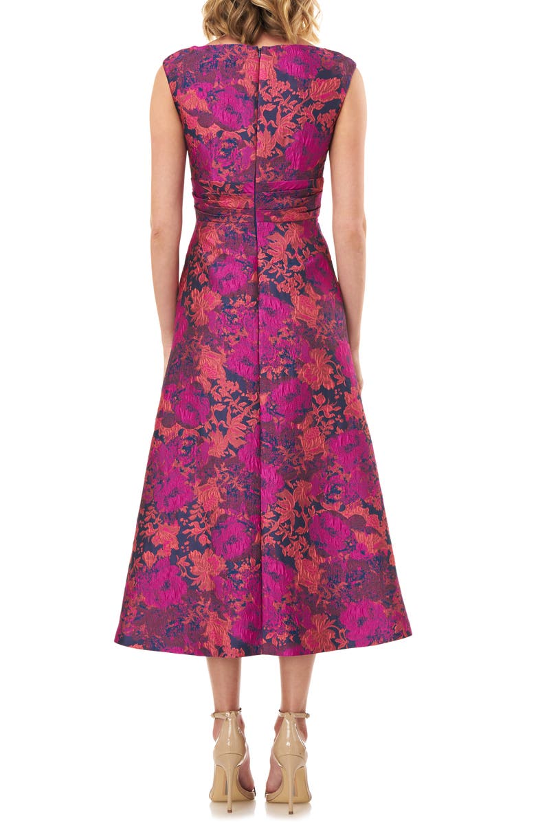 Kay Unger Jacquard Cocktail Dress, Alternate, color, 