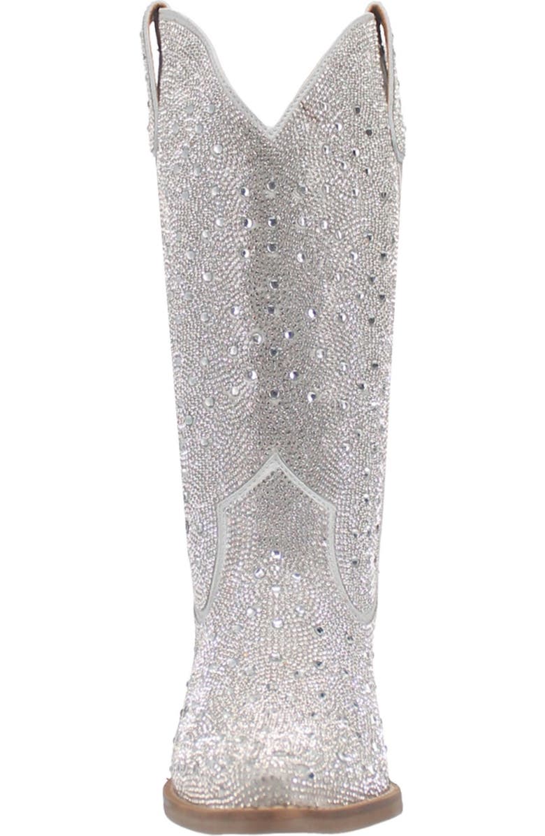 Dingo Silver Dollar Rhinestone Western Boot, Alternate, color, Silver