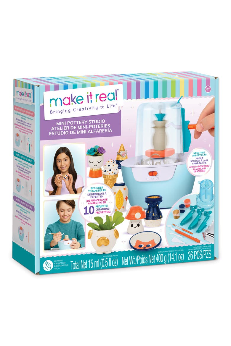 Mini Pottery Studio Kit, Main, color, MULTI