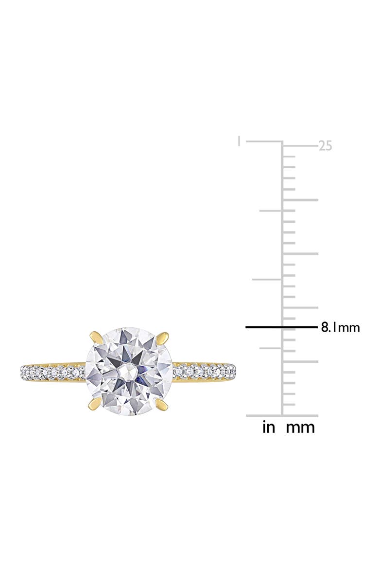 Lab Created Moissanite Ring, Alternate, color, GOLD