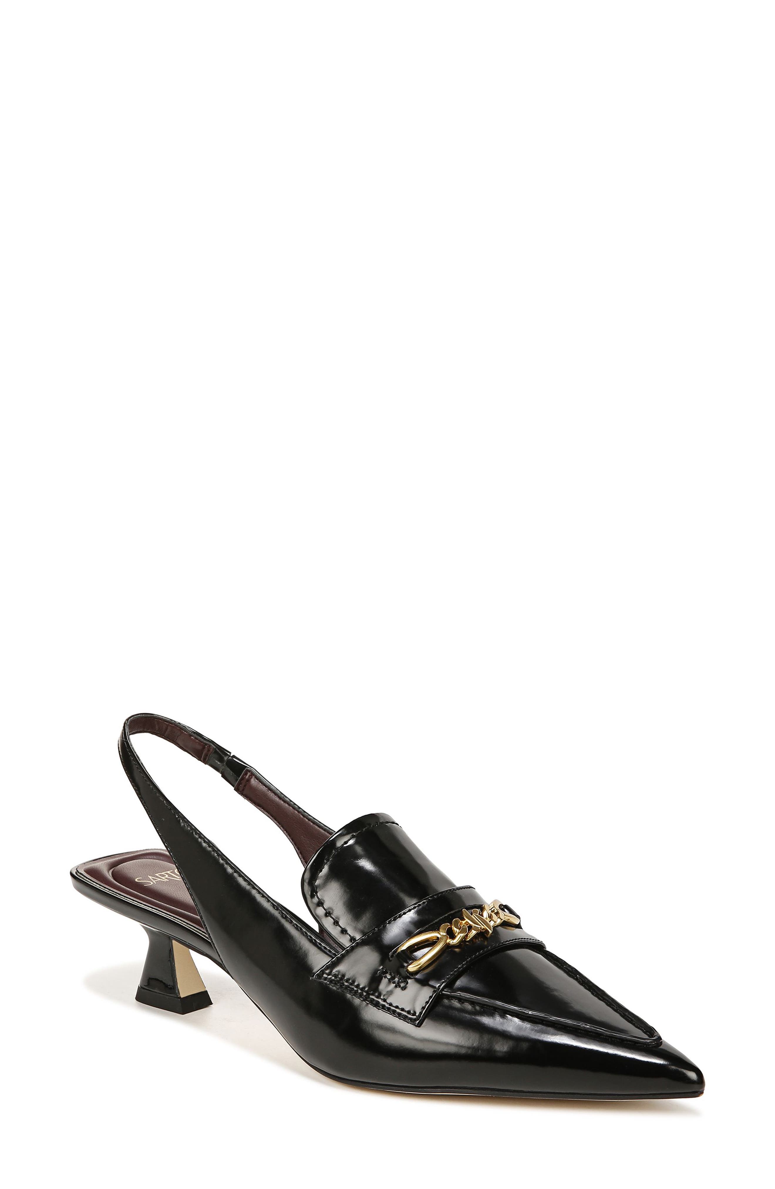 SARTO by Franco Sarto Diva Kitten Heel Pointed Toe Slingback Pump, Main, color, 